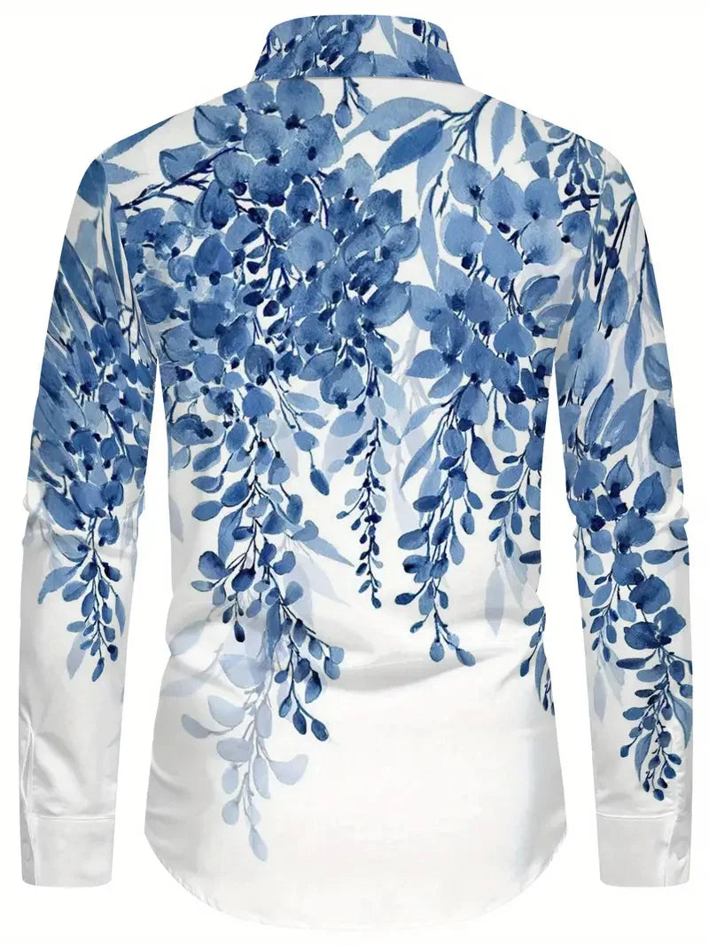 2025 Men's Long Sleeve Shirt Casual Lapel Summer 3D Printed Button Shirt New Style Men's Fashion Unisex Tops