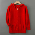 S-XXXL Autumn and winter 2025 new 100% Merino wool knitted cardigan men's hooded sweater casual high-end jacket full sleeves
