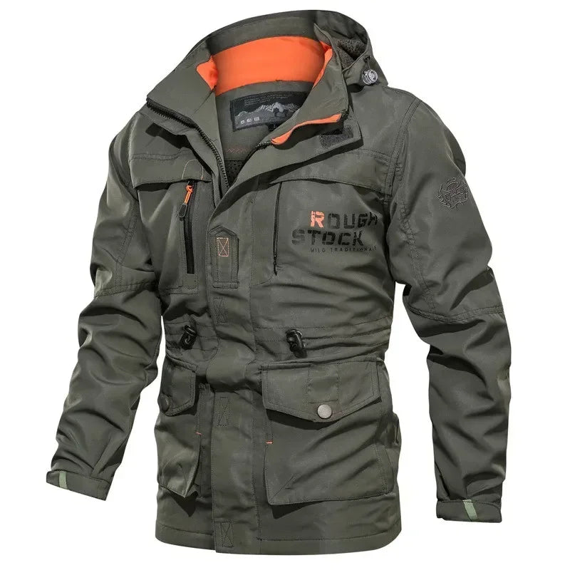 2025 Plus Size 5XL Jacket Waterproof and Windproof Autumn and Spring Clothing Moto Biker Multicam Male Camouflage Windbreakers