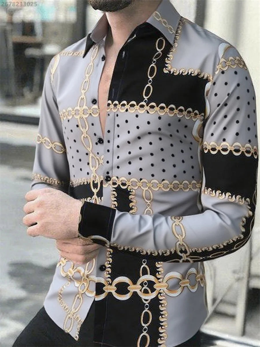 2025 new men's classic long-sleeved casual shirt fashionable daily wear comfortable breathable versatile spring and autumn