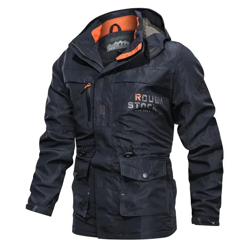 2025 Plus Size 5XL Jacket Waterproof and Windproof Autumn and Spring Clothing Moto Biker Multicam Male Camouflage Windbreakers