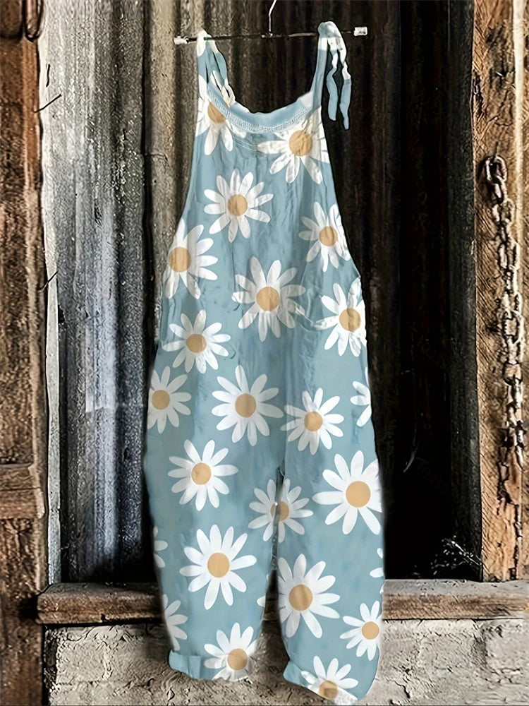 New Women's Small Strawberry Printed Jumpsuit Cute Jumpsuit Set Casual Summer Suspenders Loose Comfortable Jumpsuit