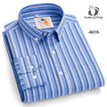 New in Shirt over 9XL 100%Cotton Long-Sleeve Shirts for Men Slim Fit Casual Plain Shirt Soft Striped Thin Korean Popular Clothes