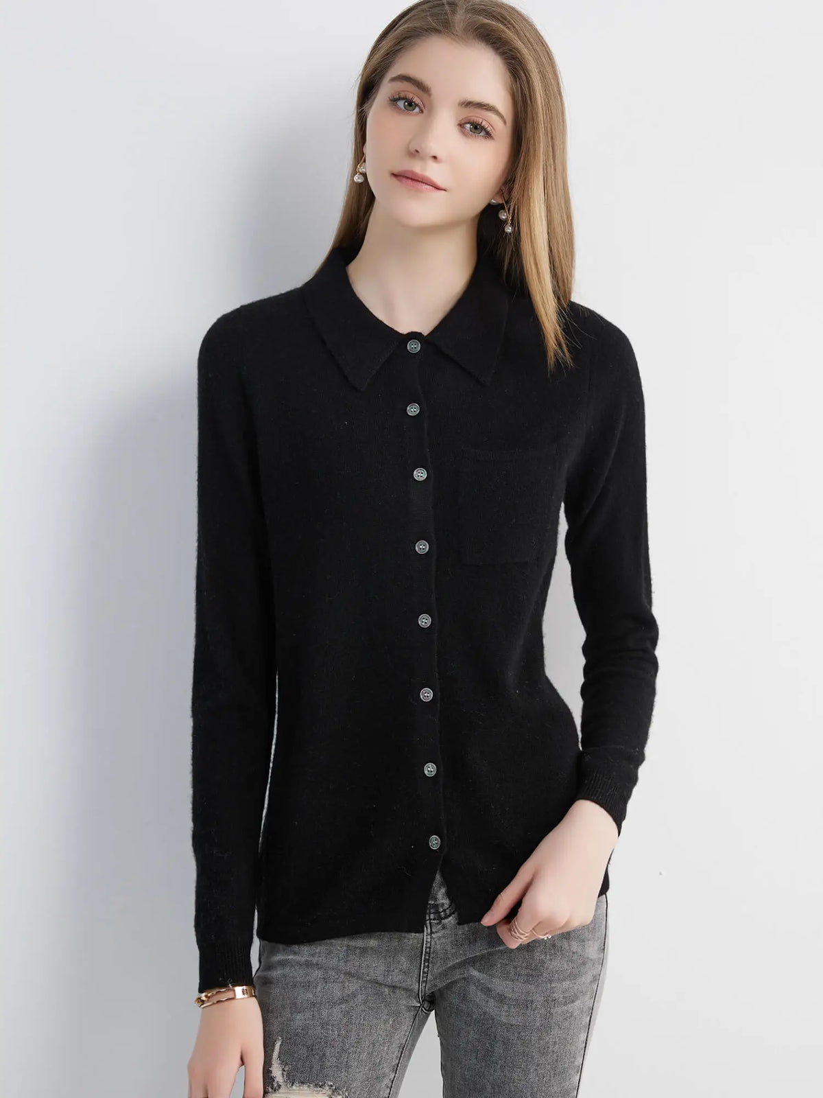 Cardigan for Women Tops Sweater Knitwears Cardigans Knit Coat 100% Wool 2023 Spring Vintage Jumper Jacket Clothes Korean Fashion