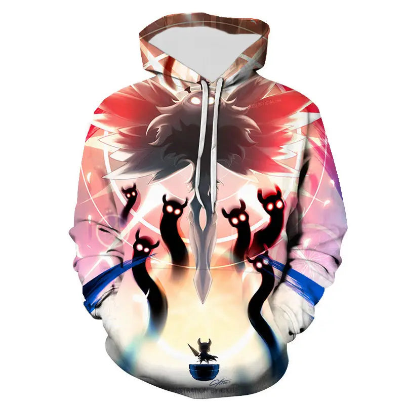 Game Hollow Knight 3d Printed Men Women Autumn Winter Streetwear Casual Long Sleeve Hoodie Oversized Sweatshirts Unisex Clothing