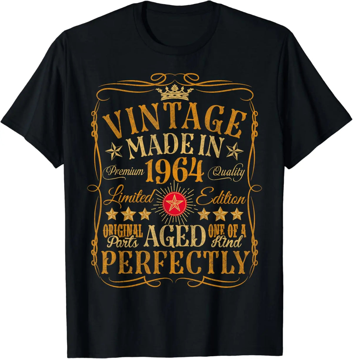 Vintage 62th Birthday Decorations Vintage 1964 62 Birthday T-Shirt Men Women Clothes Graphic T Shirts Unisex Summer Soft Tops