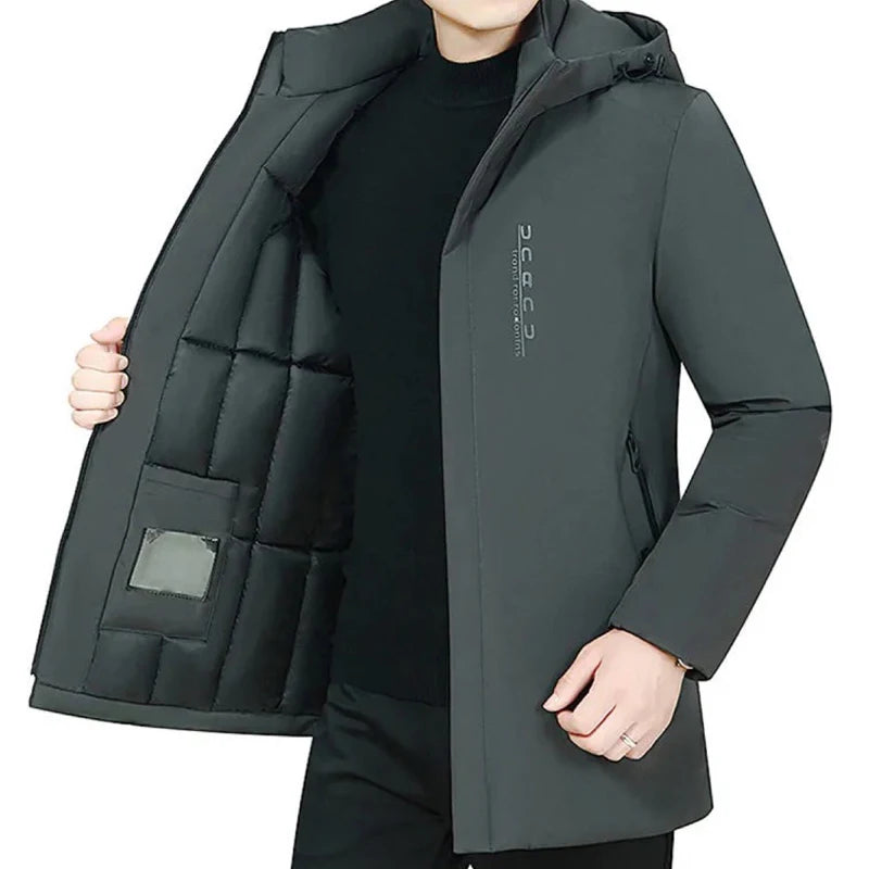 Men's Fashion Windbreaker Winter Parka Male Jacket Men Clothing Casual Warm Autumn Coat Streetwear Outdoors Windproof New