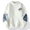 Men's Kintted Long Sleeved Sweater Men Solid Color Sweater Autumn/winter Soft Warm Comfortable Tops Thick Warm Wool Pullovers