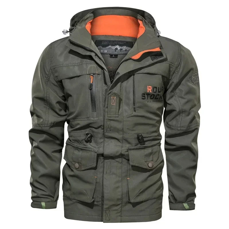 2025 Plus Size 5XL Jacket Waterproof and Windproof Autumn and Spring Clothing Moto Biker Multicam Male Camouflage Windbreakers