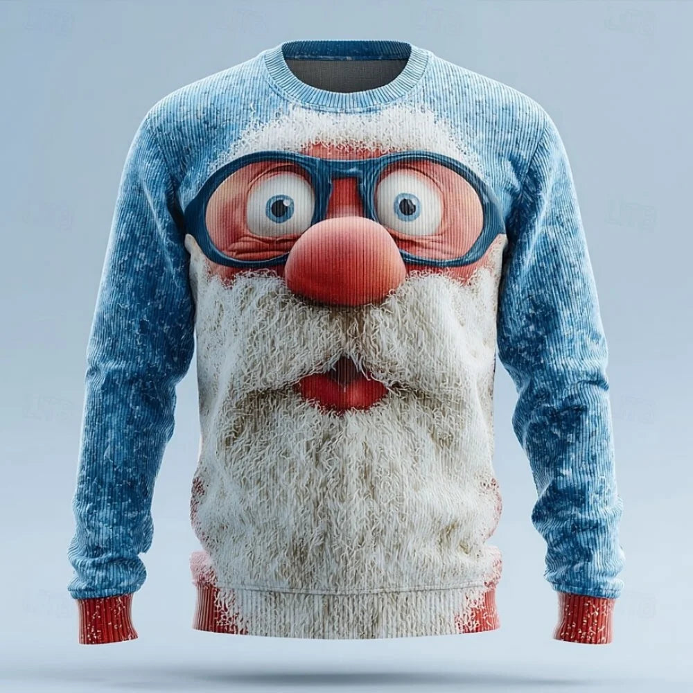 Knit Christmas Sweater Ugly Christmas Sweater Warm Sweater for Man Sweater Fashion Crew Neck Knitted Long Sleeve Clothing Tops