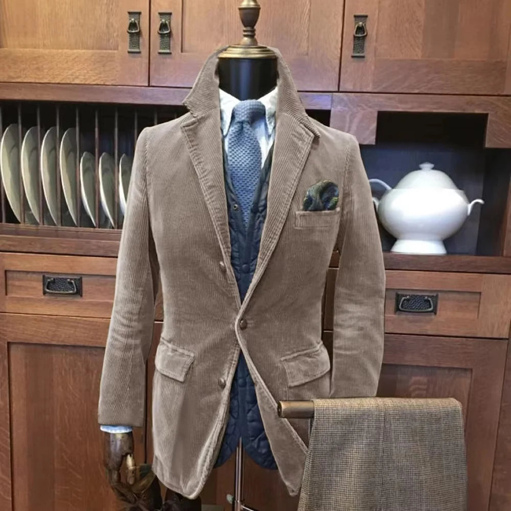 Men's Autumn Corduroy Jacket Casual Sports Jacket Man Jackets Mens Clothing Original Brands Clothing Male Coats 2025 New