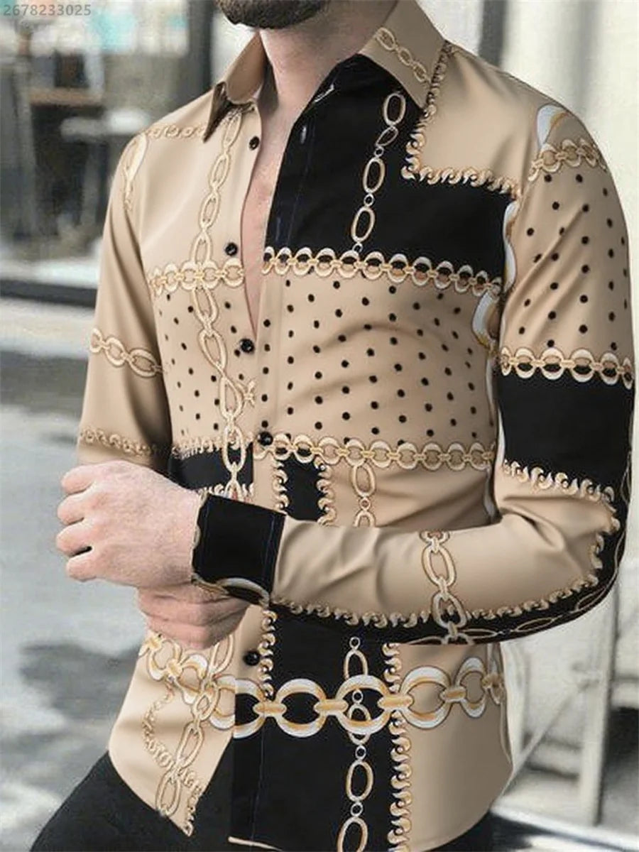 2025 new men's classic long-sleeved casual shirt fashionable daily wear comfortable breathable versatile spring and autumn