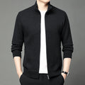 Premium Thick Korean Fleece Warm New Brand Casual Fashion Stand Collar Men Zipper Jacket Slim Fit Autumn Winter Coats