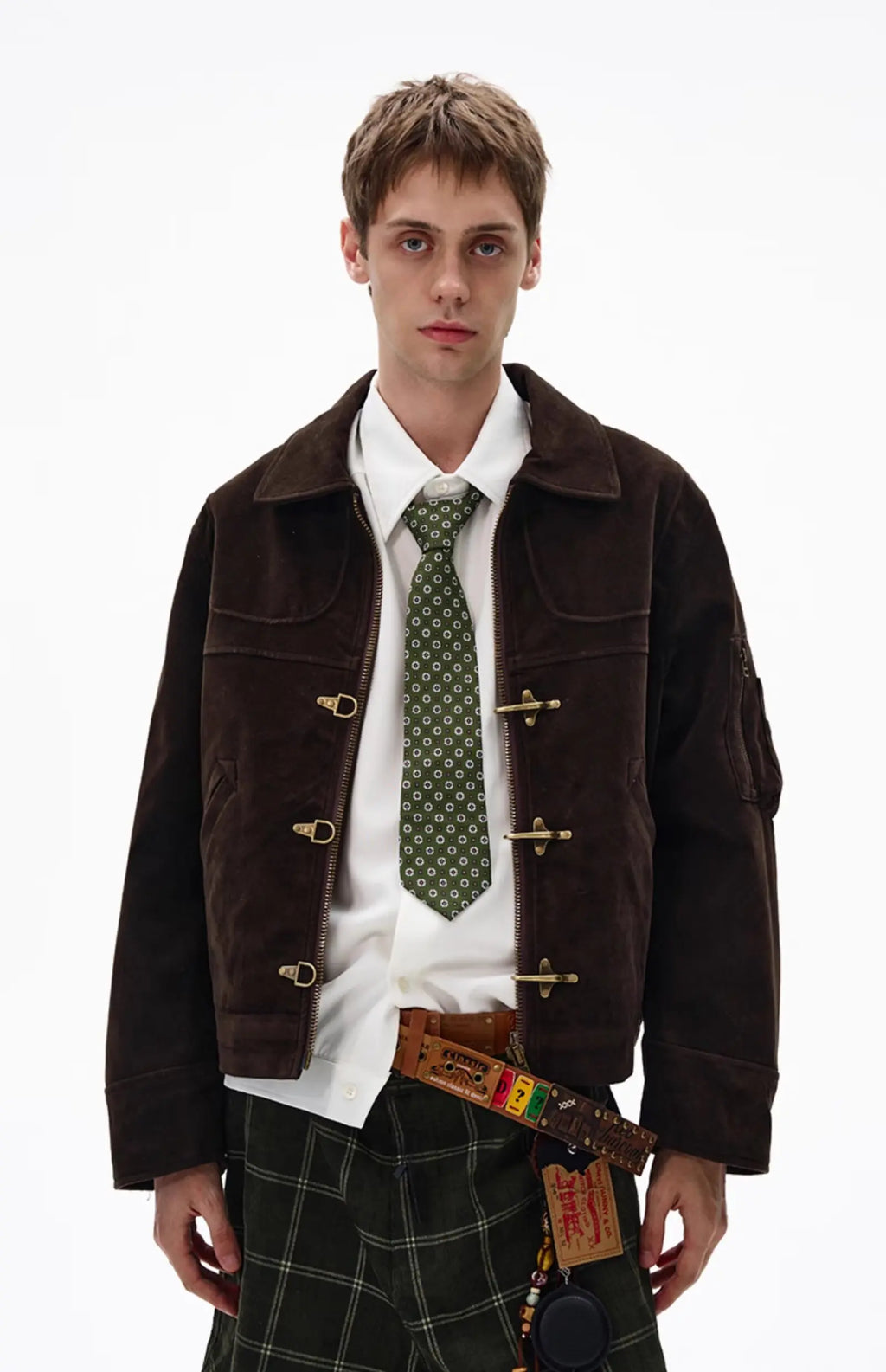Men's Jackets Turn-down Collar Korean Style All-match Solid Color Zipper New Autumn Winter Clothing Loose Male Short Coats