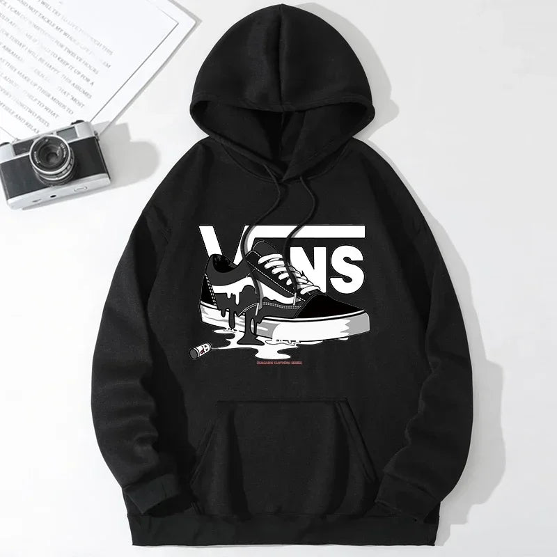 Men's autumn hooded sweatshirt Harajuku style new hip-hop clothing printed long-sleeve hoodie for men