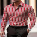 Men's fashion casual long-sleeved plaid shirt breathable top 11 colors casual business shirt lapel long-sleeved shirt