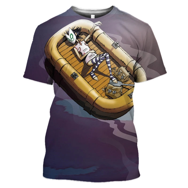 Hip Hop Rock Band Men's T Shirt Funny 3D Print Tees Summer Casual O-neck Short Sleeve Tops Fashion Trend Men Clothing Streetwear