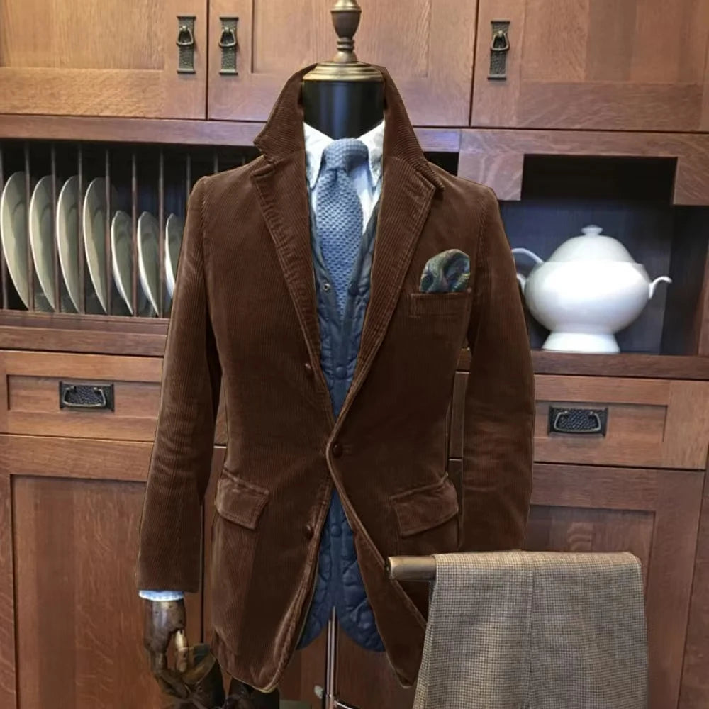 Men's Autumn Corduroy Jacket Casual Sports Jacket Man Jackets Mens Clothing Original Brands Clothing Male Coats 2025 New