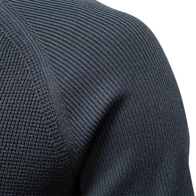High Quality Men's Casual Knitted Sweater round Neck Pullover Fashionable New Arrival Pure Color Business Casual Autumn Winter