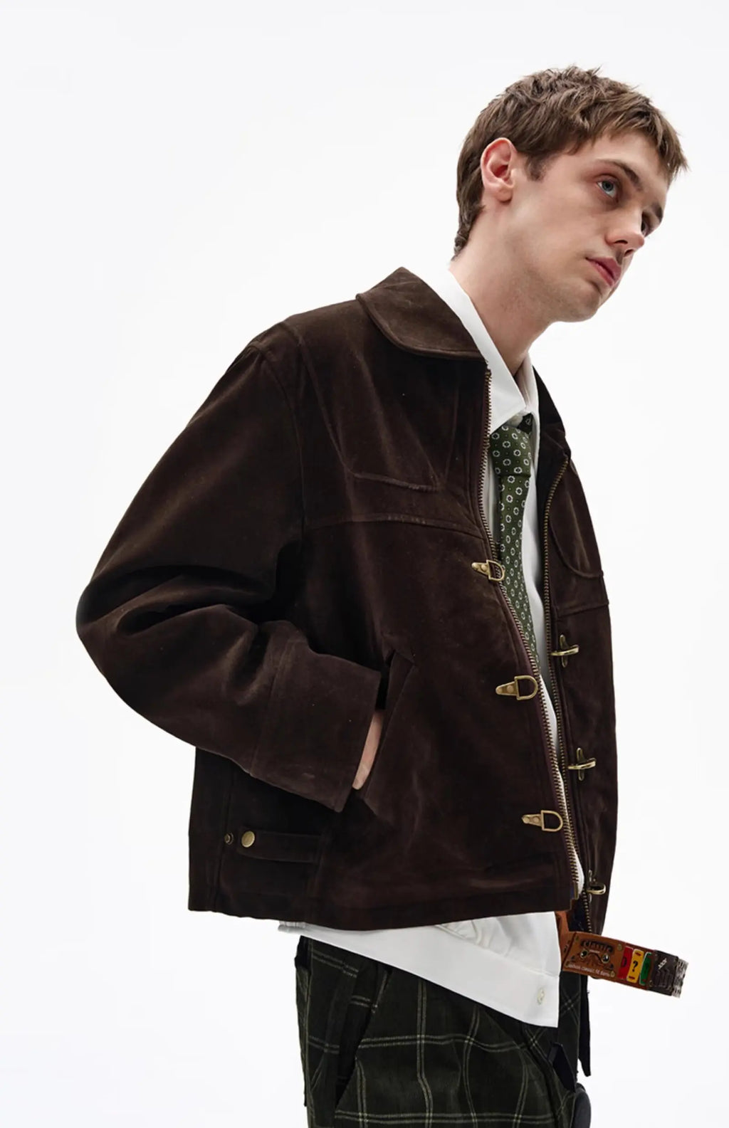 Men's Jackets Turn-down Collar Korean Style All-match Solid Color Zipper New Autumn Winter Clothing Loose Male Short Coats
